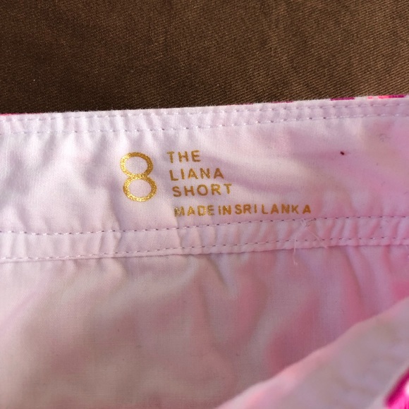 Lilly Pulitzer Liana Magenta Tons of Fun Shorts 8 - Picture 6 of 7